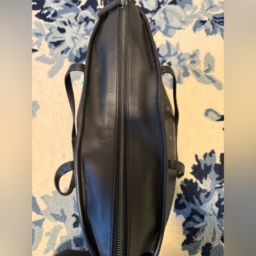 MCM Medium Anya Shopper Tote Purse / Black - Picture 9 of 9